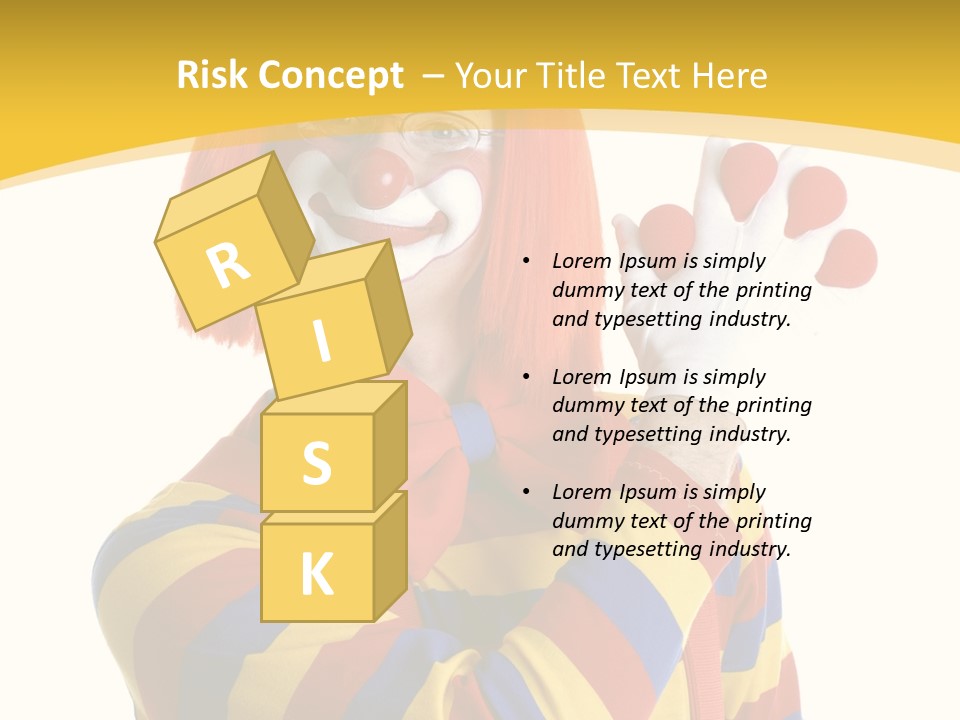 Man Hat Balls PowerPoint Template