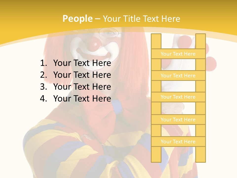 Man Hat Balls PowerPoint Template