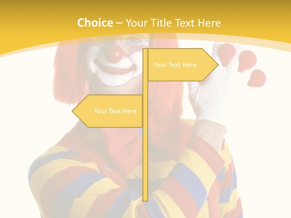 Man Hat Balls PowerPoint Template