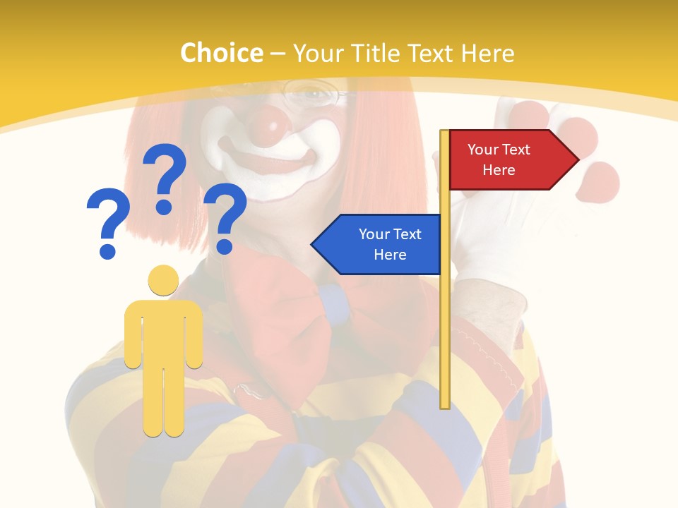 Man Hat Balls PowerPoint Template