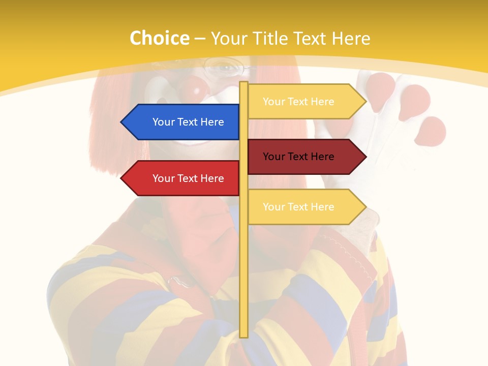 Man Hat Balls PowerPoint Template