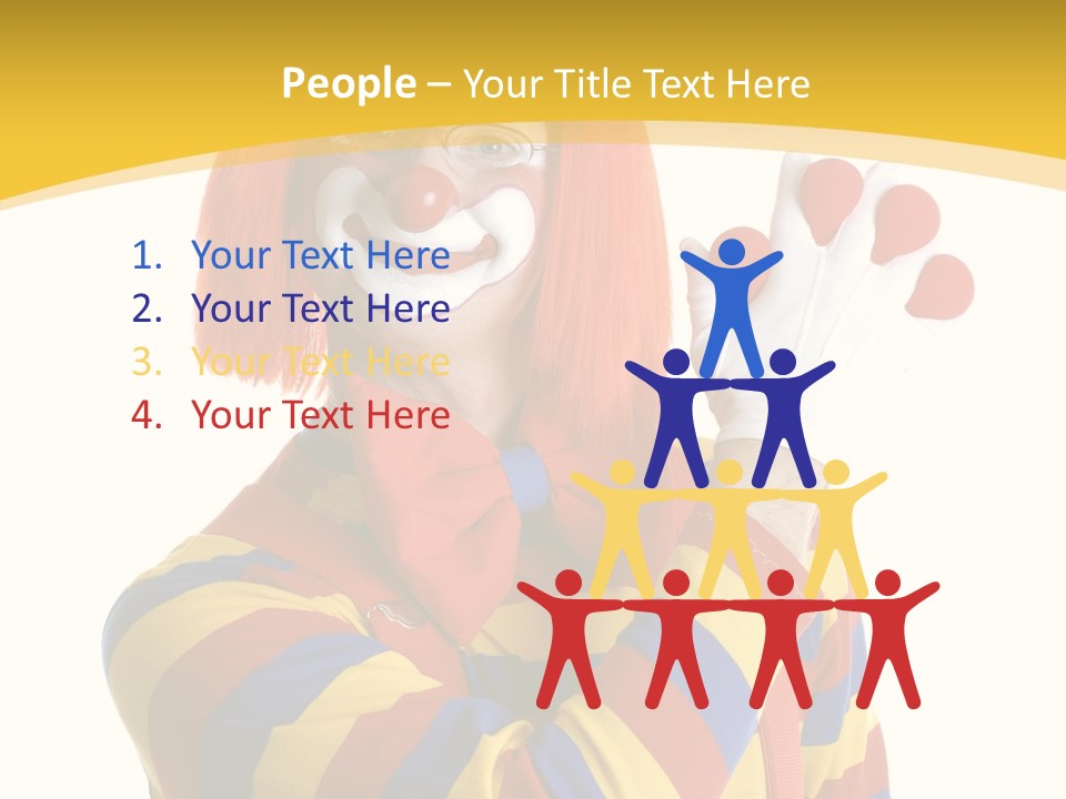 Man Hat Balls PowerPoint Template