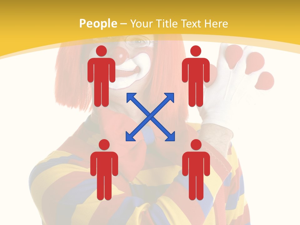 Man Hat Balls PowerPoint Template