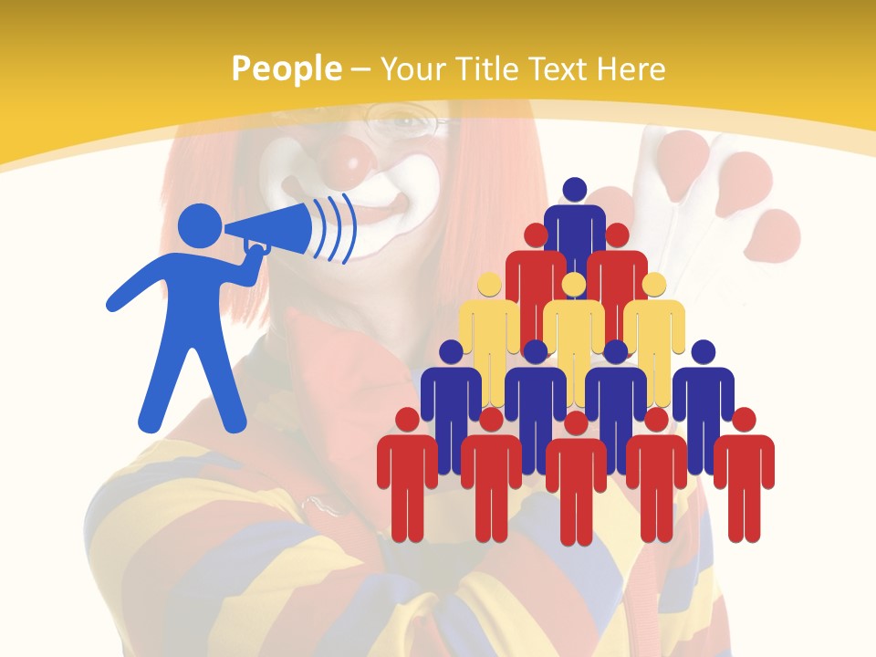 Man Hat Balls PowerPoint Template