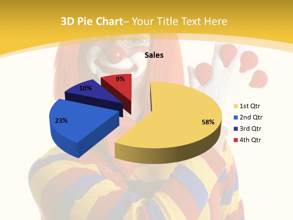 Man Hat Balls PowerPoint Template