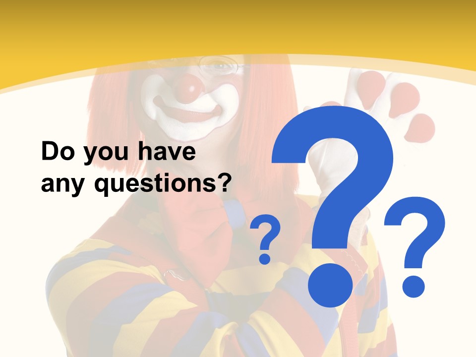 Man Hat Balls PowerPoint Template