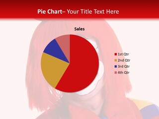 Hair Close Red PowerPoint Template