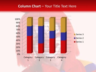 Hair Close Red PowerPoint Template