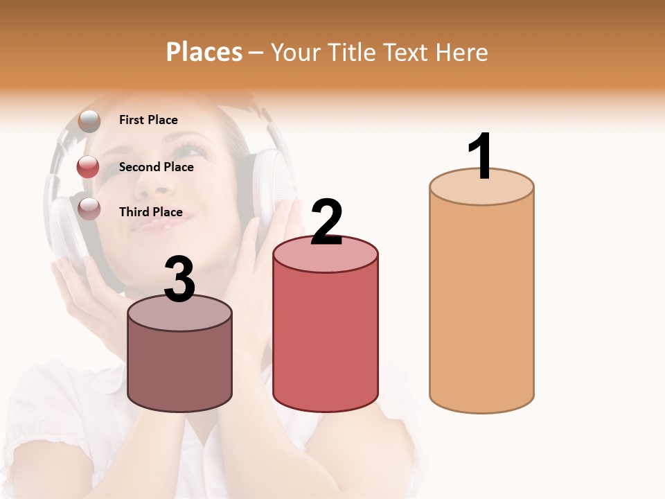 Beautiful Female Eyeshadow PowerPoint Template