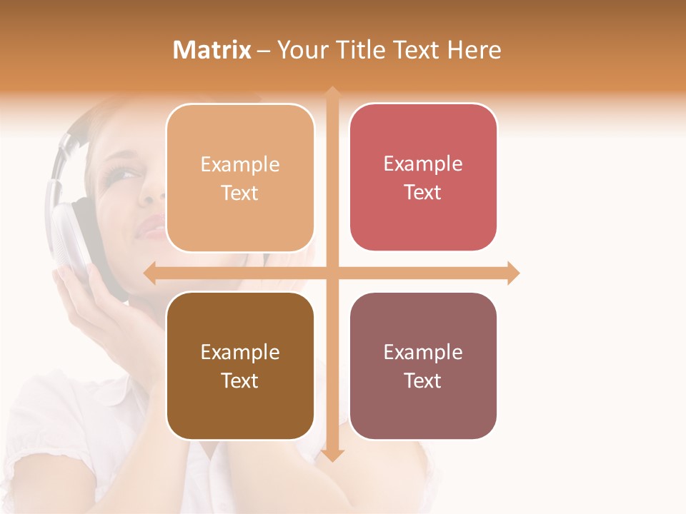 Beautiful Female Eyeshadow PowerPoint Template