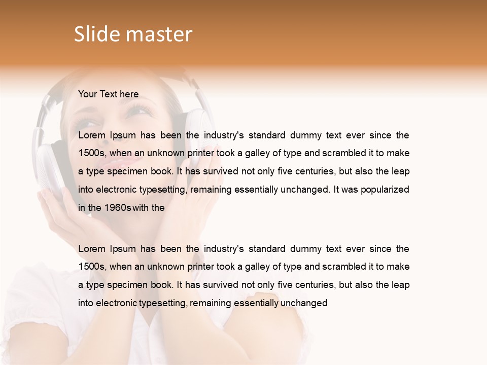 Beautiful Female Eyeshadow PowerPoint Template