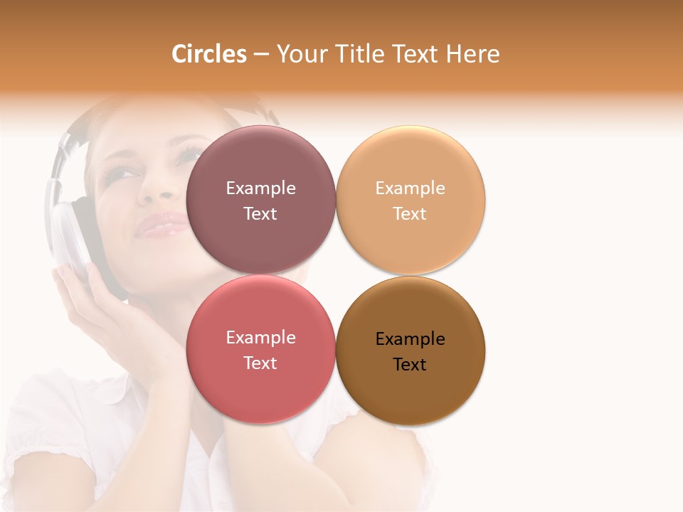 Beautiful Female Eyeshadow PowerPoint Template