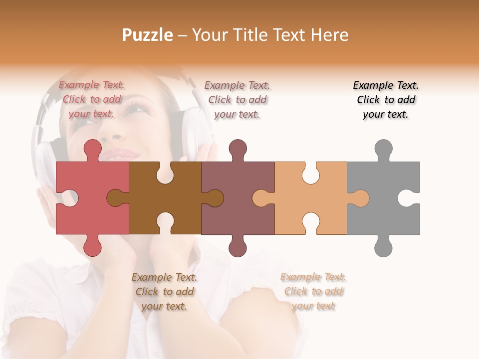 Beautiful Female Eyeshadow PowerPoint Template