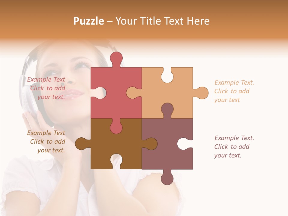 Beautiful Female Eyeshadow PowerPoint Template