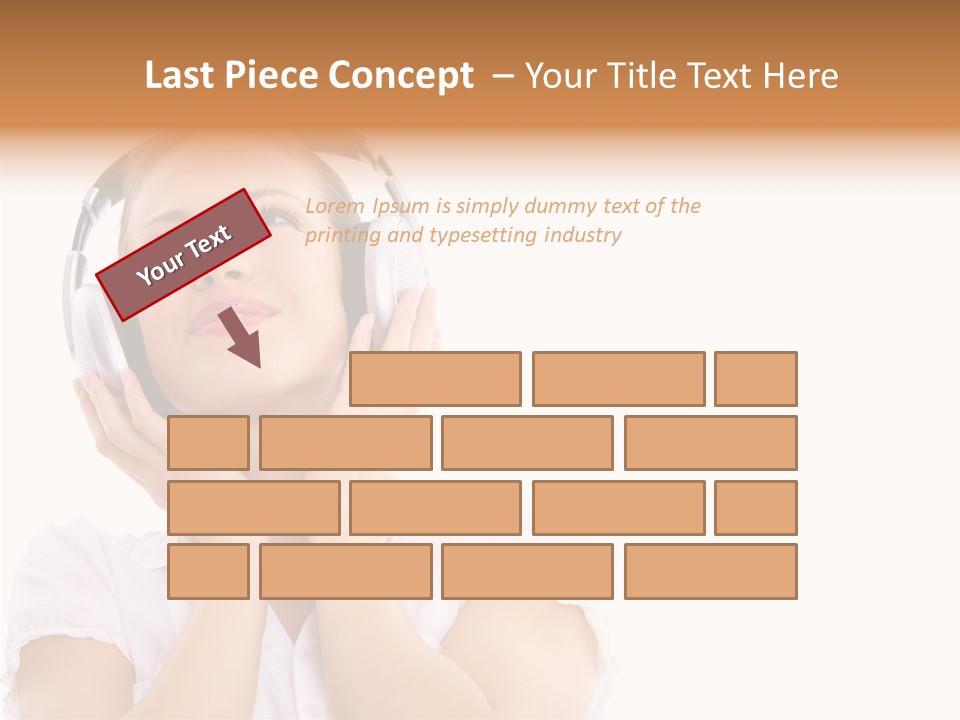 Beautiful Female Eyeshadow PowerPoint Template