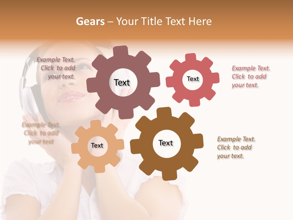 Beautiful Female Eyeshadow PowerPoint Template