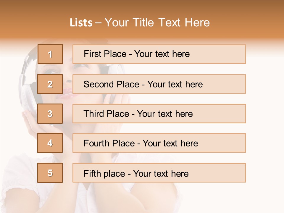 Beautiful Female Eyeshadow PowerPoint Template