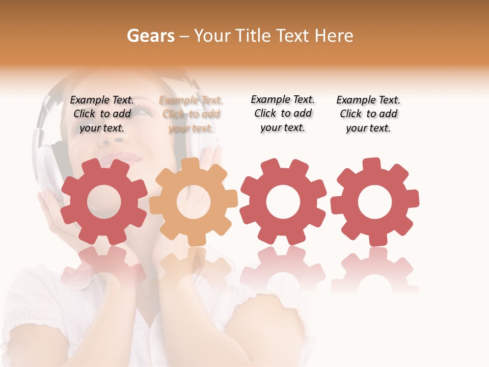 Beautiful Female Eyeshadow PowerPoint Template