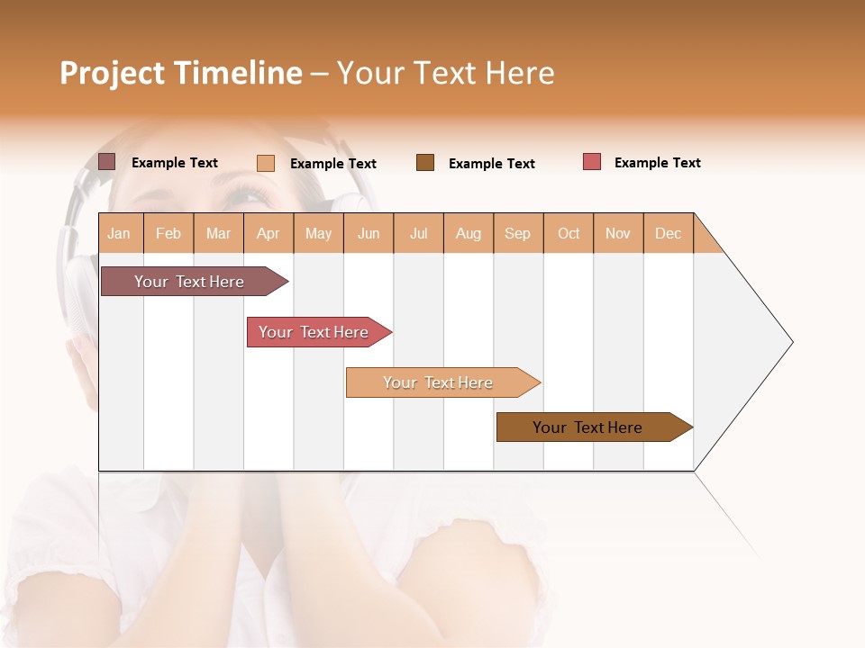Beautiful Female Eyeshadow PowerPoint Template