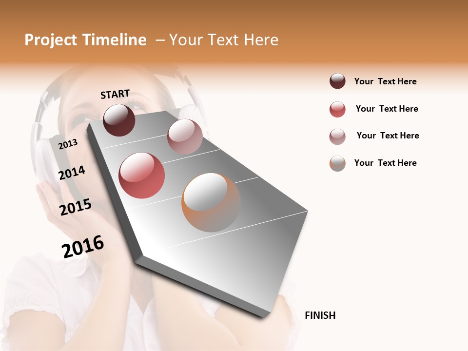 Beautiful Female Eyeshadow PowerPoint Template