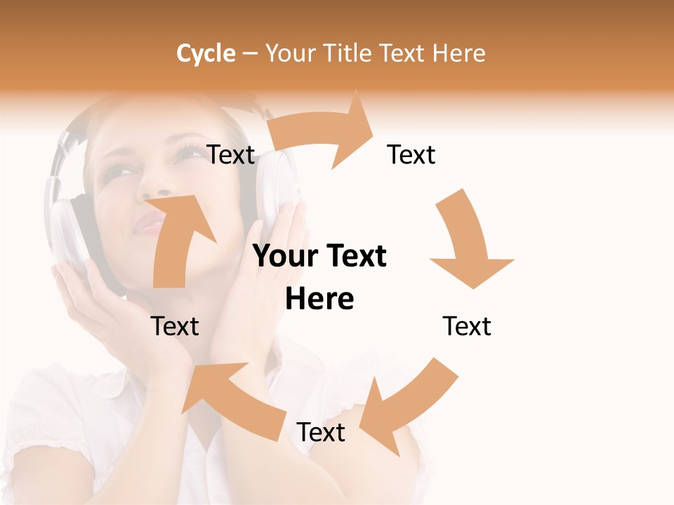 Beautiful Female Eyeshadow PowerPoint Template