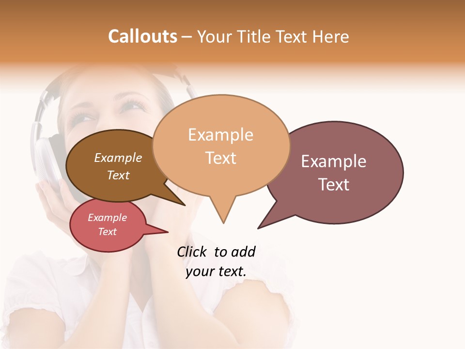 Beautiful Female Eyeshadow PowerPoint Template