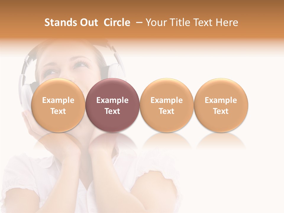 Beautiful Female Eyeshadow PowerPoint Template