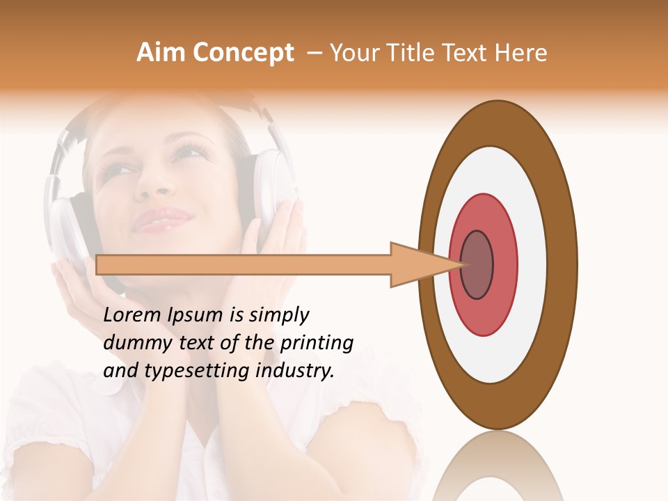 Beautiful Female Eyeshadow PowerPoint Template