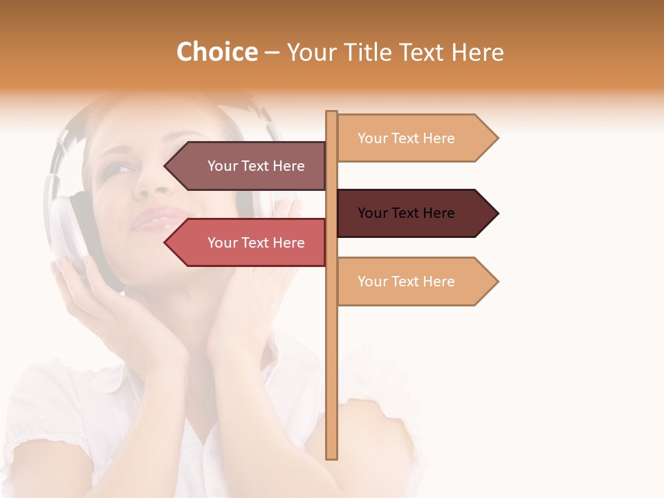 Beautiful Female Eyeshadow PowerPoint Template