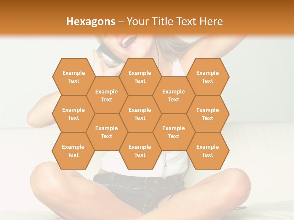 Young Enjoy Happy PowerPoint Template