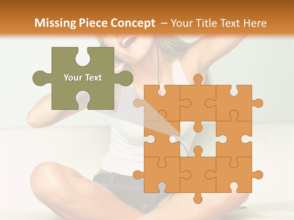 Young Enjoy Happy PowerPoint Template