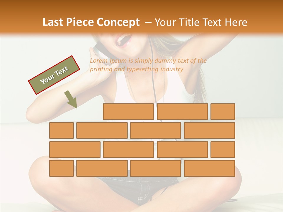 Young Enjoy Happy PowerPoint Template