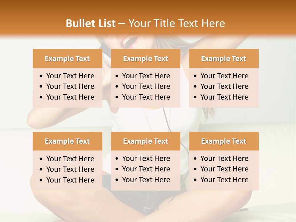 Young Enjoy Happy PowerPoint Template