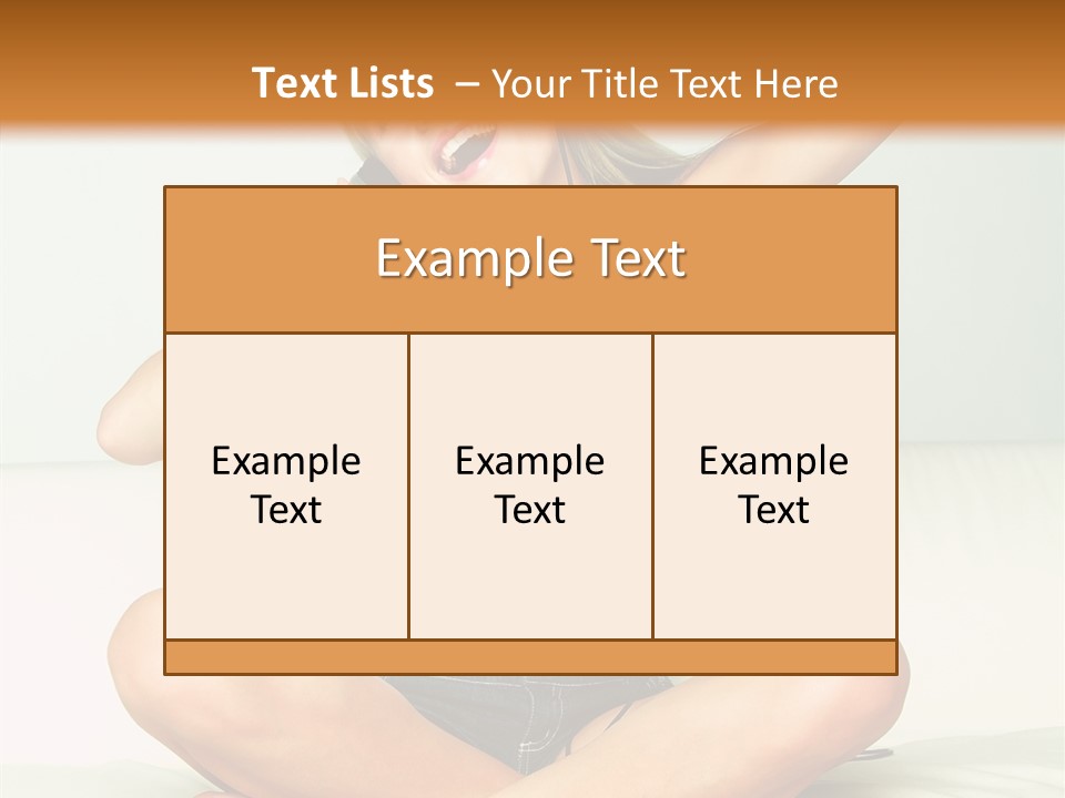 Young Enjoy Happy PowerPoint Template