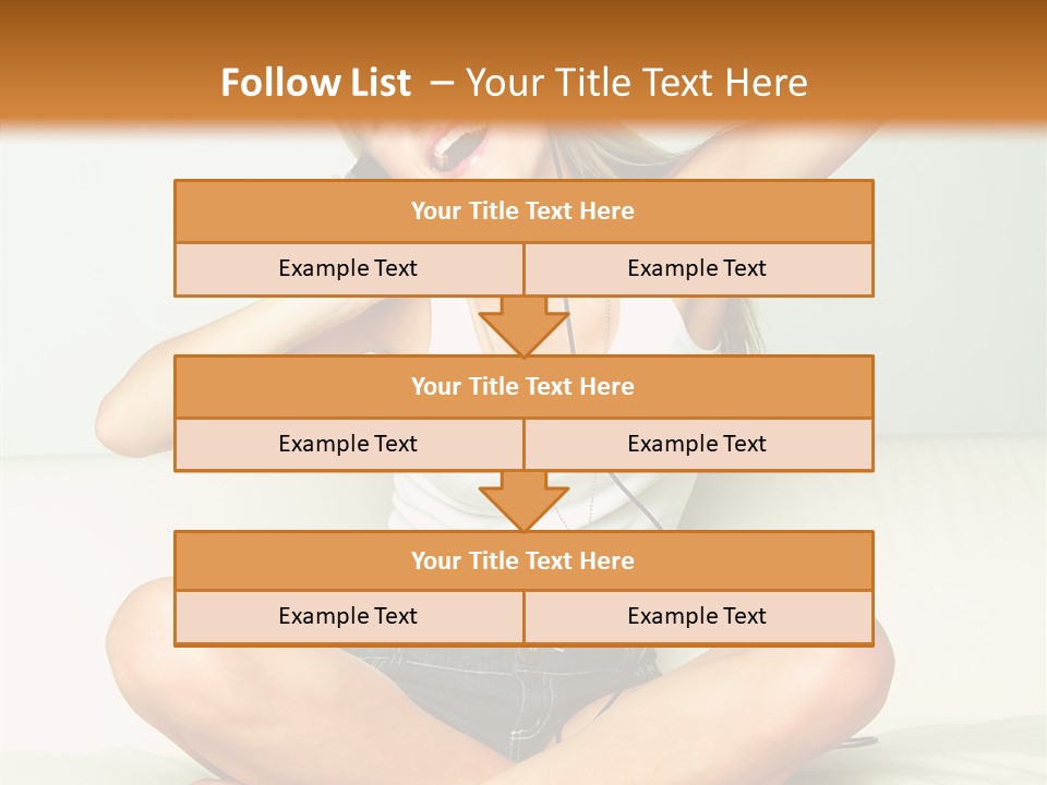 Young Enjoy Happy PowerPoint Template