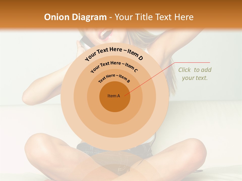 Young Enjoy Happy PowerPoint Template