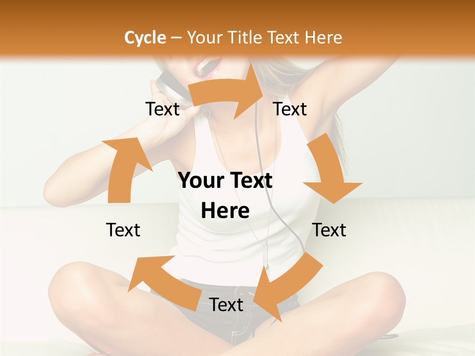 Young Enjoy Happy PowerPoint Template