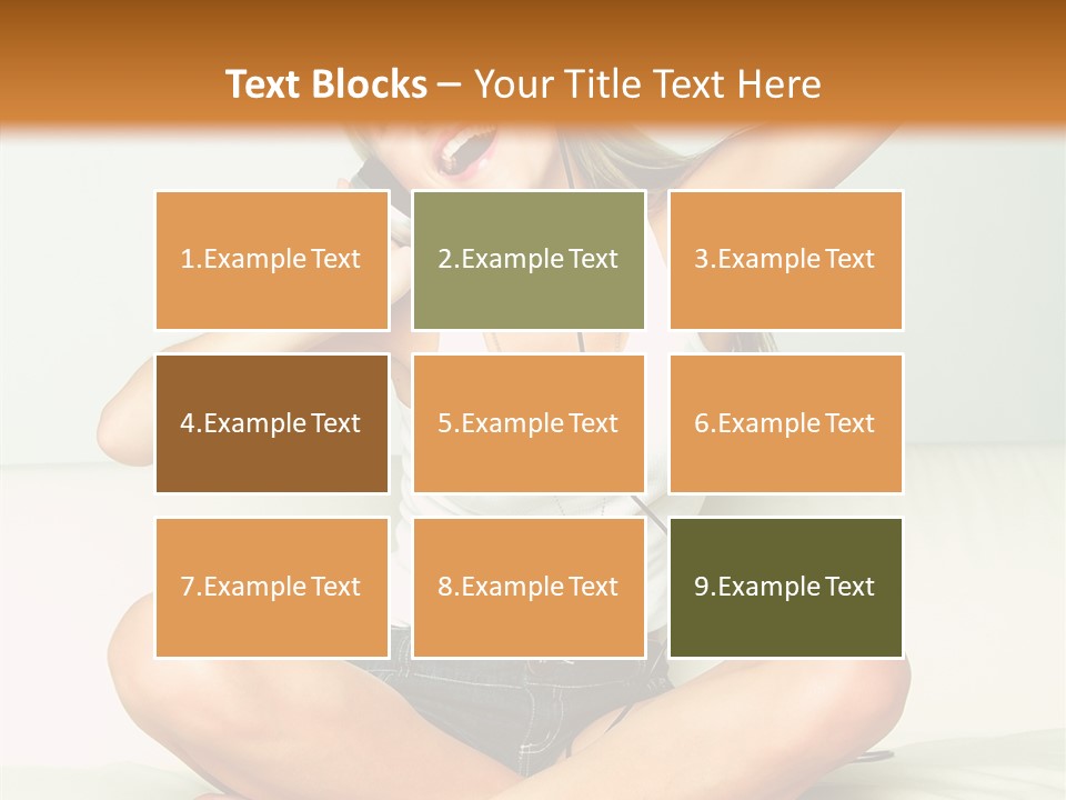 Young Enjoy Happy PowerPoint Template