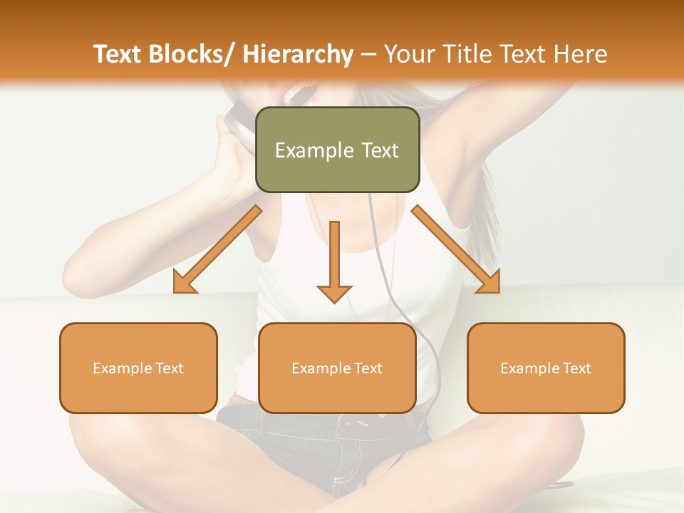 Young Enjoy Happy PowerPoint Template