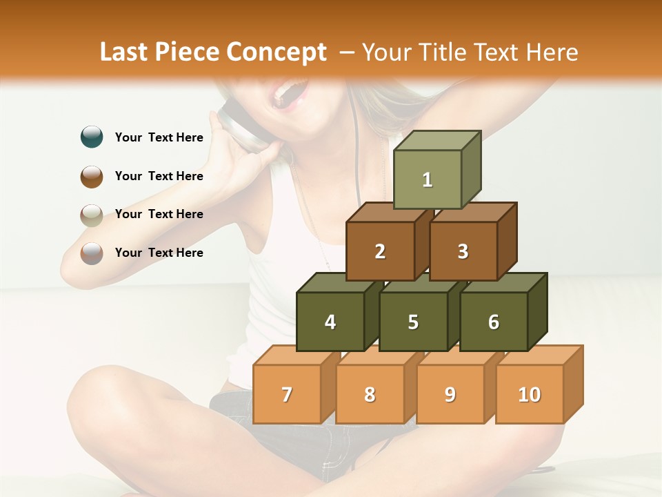 Young Enjoy Happy PowerPoint Template