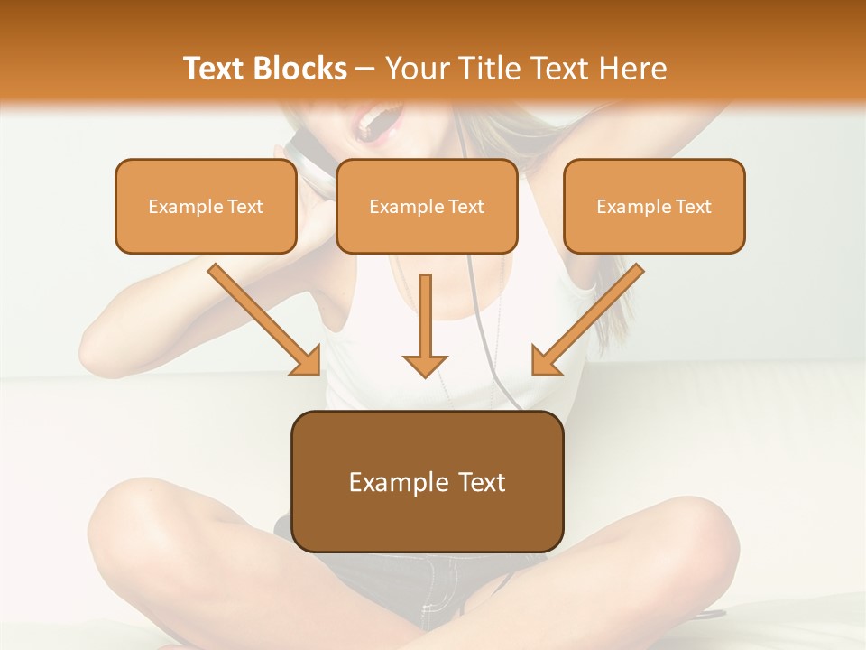 Young Enjoy Happy PowerPoint Template