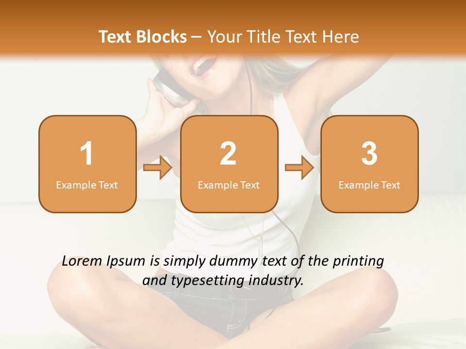 Young Enjoy Happy PowerPoint Template