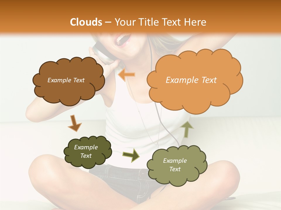 Young Enjoy Happy PowerPoint Template