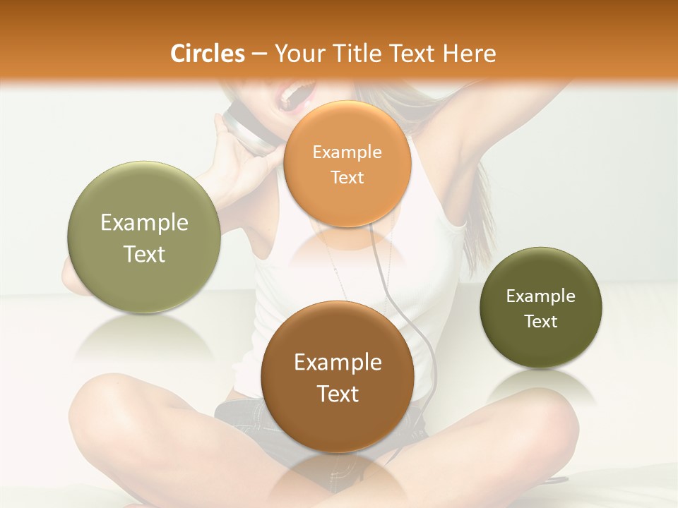 Young Enjoy Happy PowerPoint Template