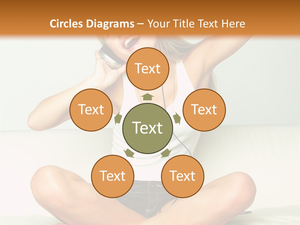 Young Enjoy Happy PowerPoint Template