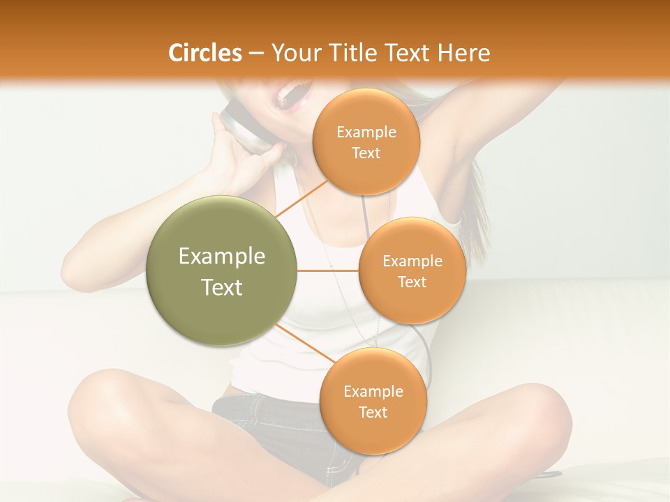 Young Enjoy Happy PowerPoint Template