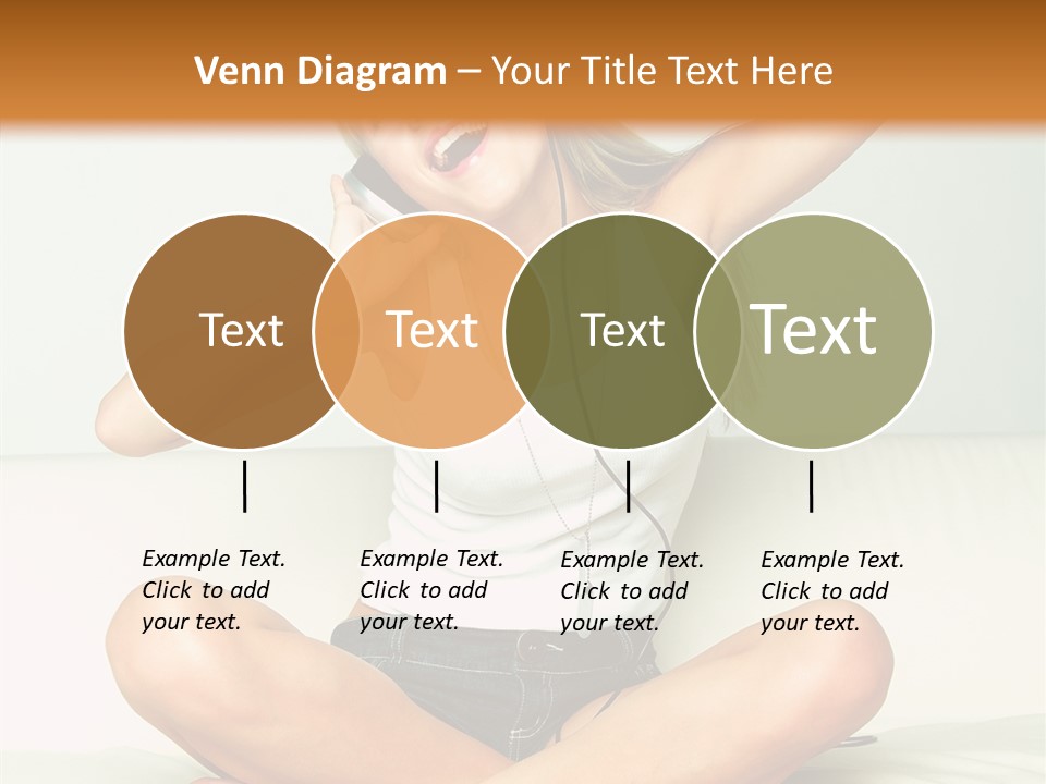 Young Enjoy Happy PowerPoint Template