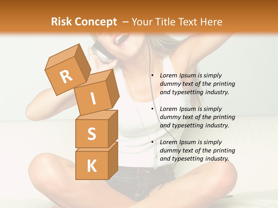 Young Enjoy Happy PowerPoint Template