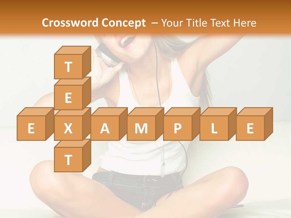 Young Enjoy Happy PowerPoint Template