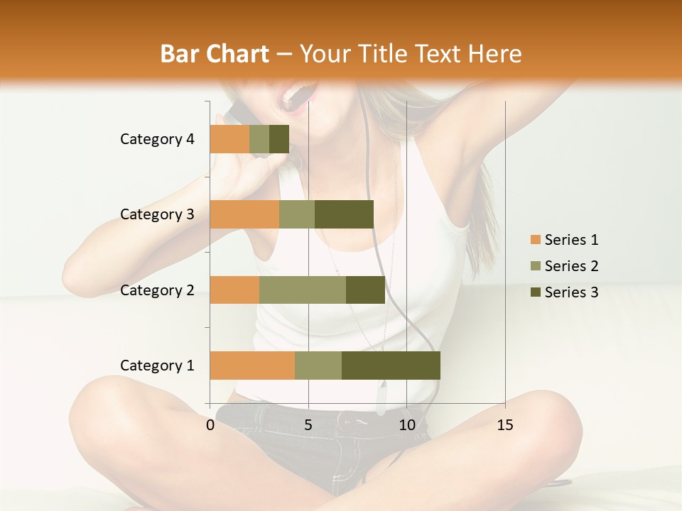 Young Enjoy Happy PowerPoint Template